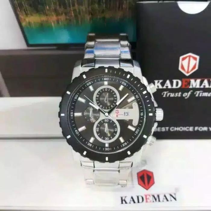 Gambar Jam Tangan Pria Kademan Stainles Sport Original - putih hitam dari megah arloji undefined Tokopedia