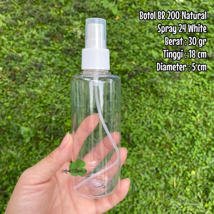 Gambar Botol SPRAYER 200 ml Transparan Bening spray botol plastik 200 ml - Tutup Putih dari RING COLLECTION undefined Tokopedia