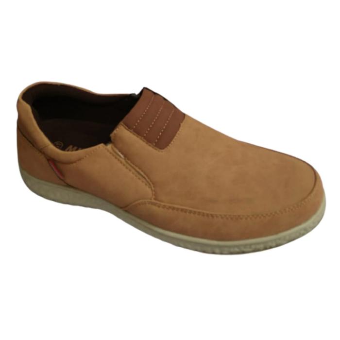 Gambar Sepatu kasual slip on Mikado M 03 Tan - 42 dari Raja Sepatu Kulit undefined Tokopedia
