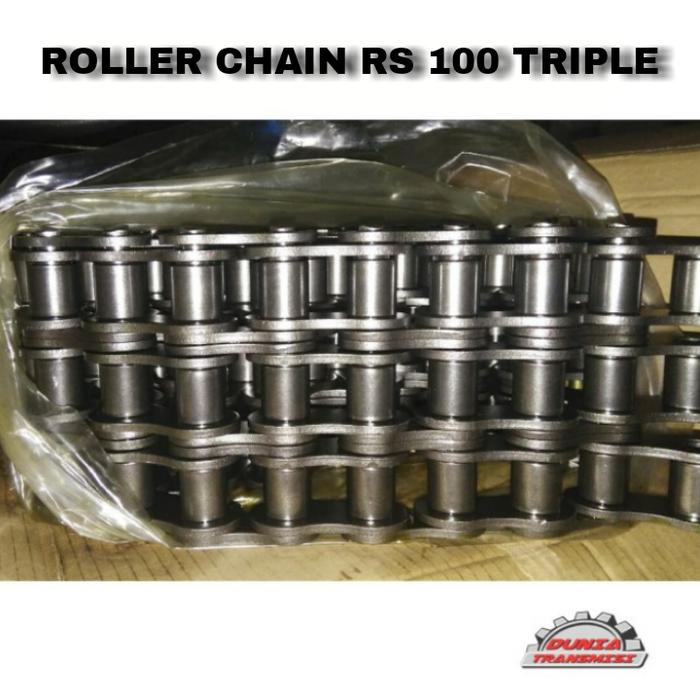 Gambar Rantai Triple RS 100 Rs100x3R Rs100-3 Triple Chain RS 100 Rs100x3R dari Dunia Transmisi undefined Tokopedia