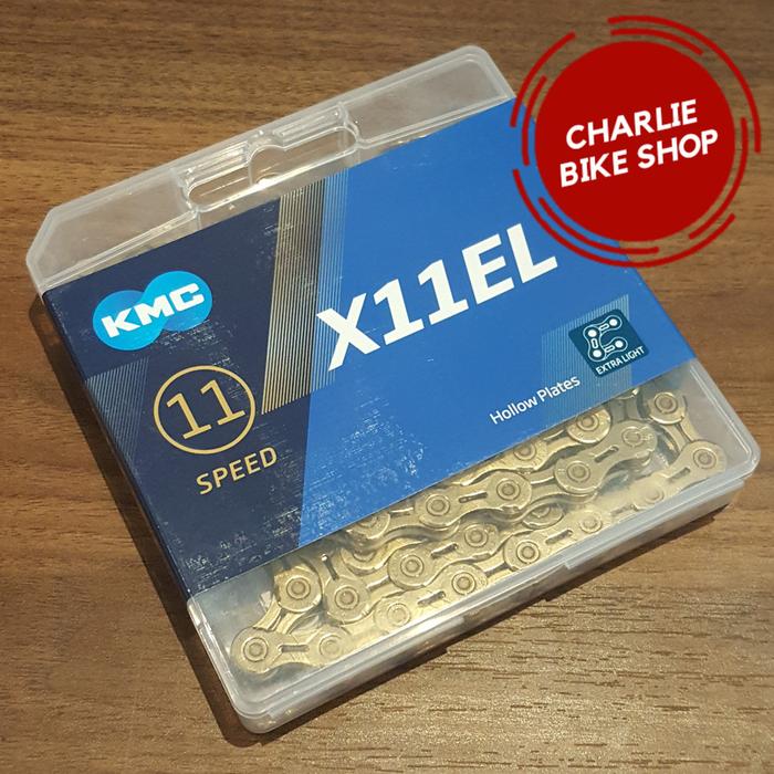 Catena Per Bicicletta KMC X11EL Ti-N Gold - 11 Velocità, Cerata, Leggera E Resistente