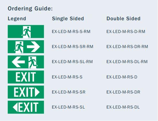 Gambar Lampu EXIT Single Side Quickfit 1.2W white LED EX-LED-M-RS - S-RM dari BestBright Store undefined Tokopedia
