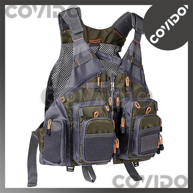 Gambar Rompi Multi Kantong Rompi Mancing Hunting Camping Traveling Shooting dari COVIDO undefined Tokopedia
