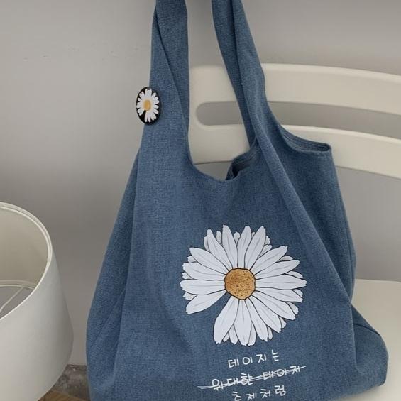 Gambar peaceminusone tote bag - Blue Denim dari Pockimomo undefined Tokopedia