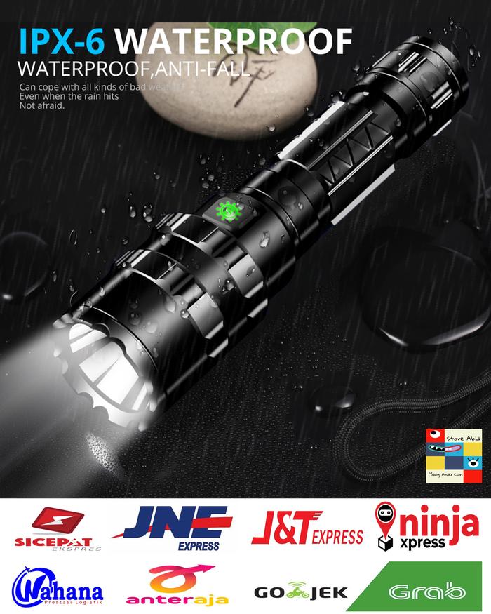 Gambar Lampu Senter LED Torch Hunting Cree XM-L L2 65000 Lumens Waterproof dari Abid Mobile undefined Tokopedia
