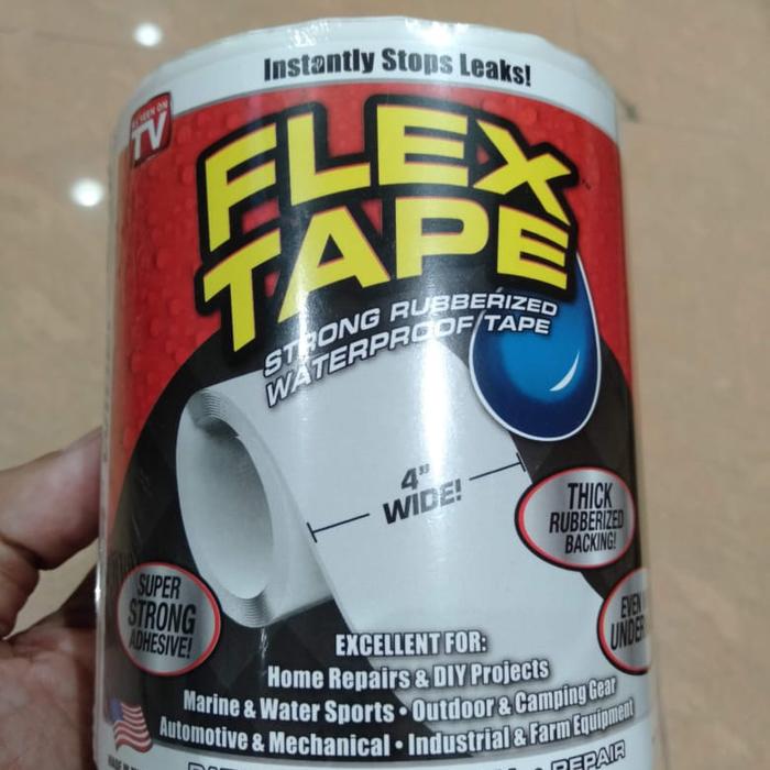 Gambar flex tape isolasi penambal bocor kuat dan strong 10cm x 150cm - Putih dari Arionshop55 undefined Tokopedia