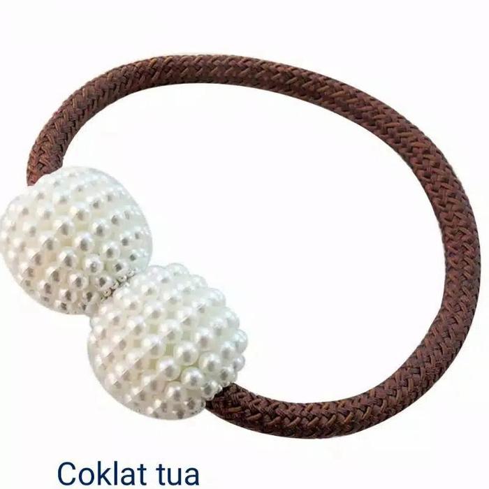 Gambar tali gorden magnet / pengikat gorden - cokelat tua dari Gordenmanis undefined Tokopedia