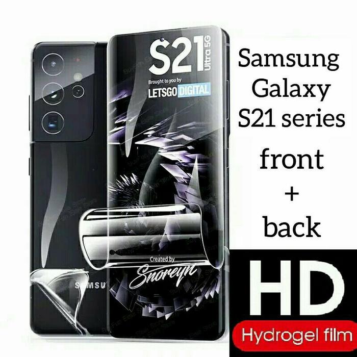 Hydrogel screen guard DEPAN BELAKANG Samsung S21 S21+ S21 ULTRA SAM S21  ULTRA