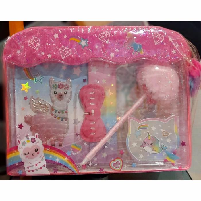 Gambar sale mainan: Hot focus Dairy book llama Stationary Set dari BABYEMILYC Toys undefined Tokopedia