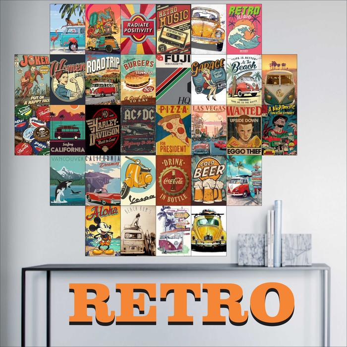 Gambar POSTER DINDING AESTHETIC TEMA RETRO/ DEKORASI KAMAR - A5 (15X21CM), 32 dari ASskin undefined Tokopedia