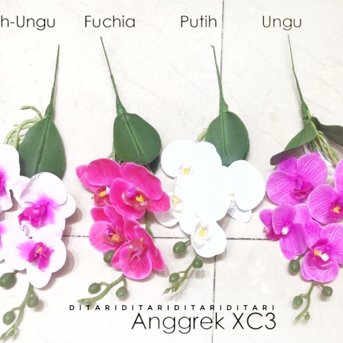 Gambar BUNGA ANGGREK LATEKS ARTIFICIAL BUNGA PALSU BUNGA HIAS - Putih dari Ditari homedecor undefined Tokopedia