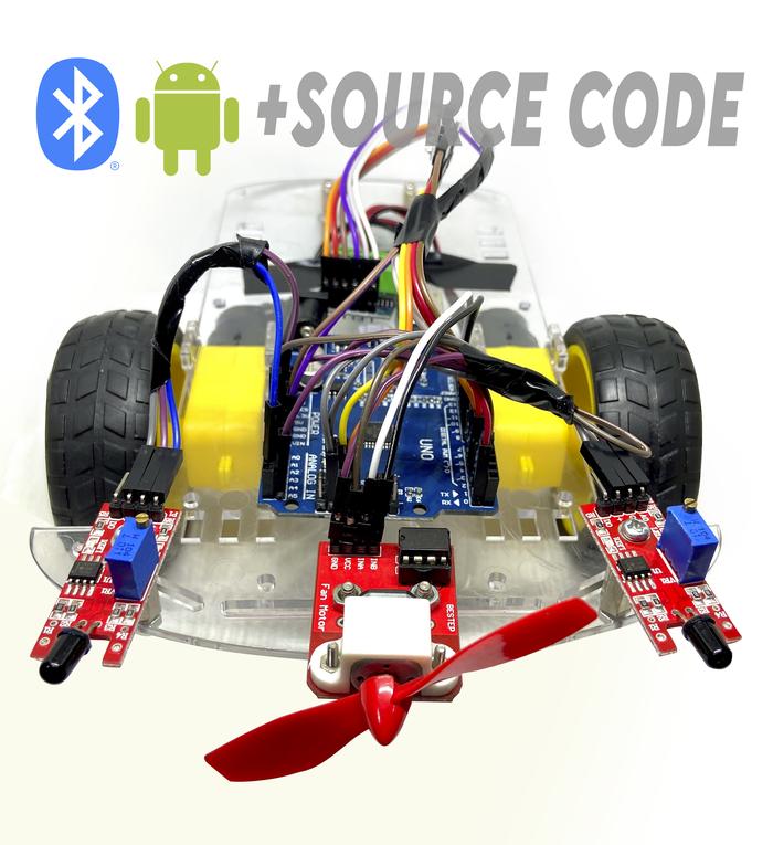 Gambar robot pemadam api firefighter robot arduino bluetooth control dari JMJ Studio undefined Tokopedia