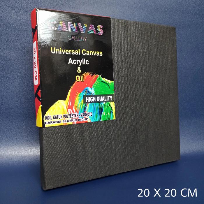 Gambar BLACK CANVAS 20X20 CM / KANVAS LUKIS HITAM 20X20 CM, RECTANGULAR dari CANVAS GALLERY undefined Tokopedia
