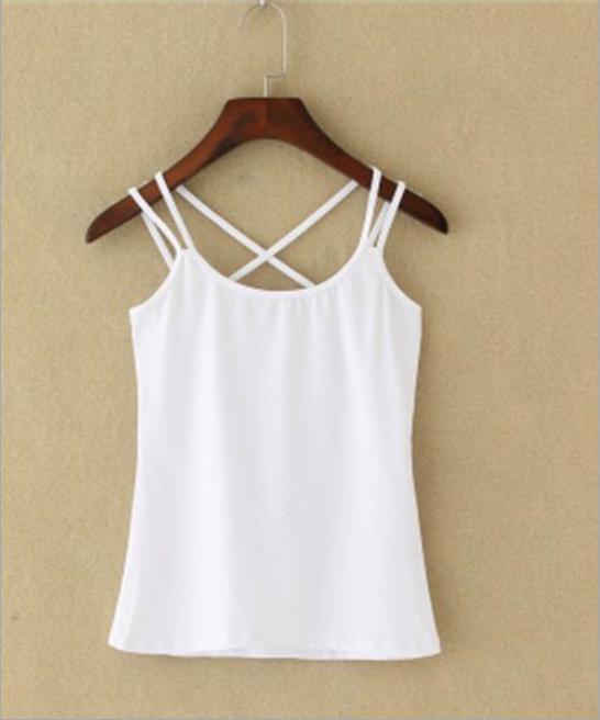 Gambar Baju atasan kaos Tanktop Tai Silang terlaris murah - White dari Belanja Oleh Oleh Bali_ undefined Tokopedia