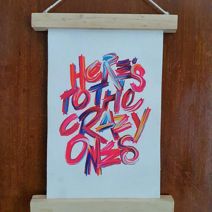 Gambar lukisan kanvas kata hiasan dinding home decor dekorasi rumah dari Digital Screen Ink undefined Tokopedia