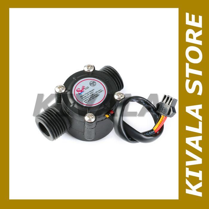 Water flow sensor 0.5 inch YF-S201 arduino raspberry