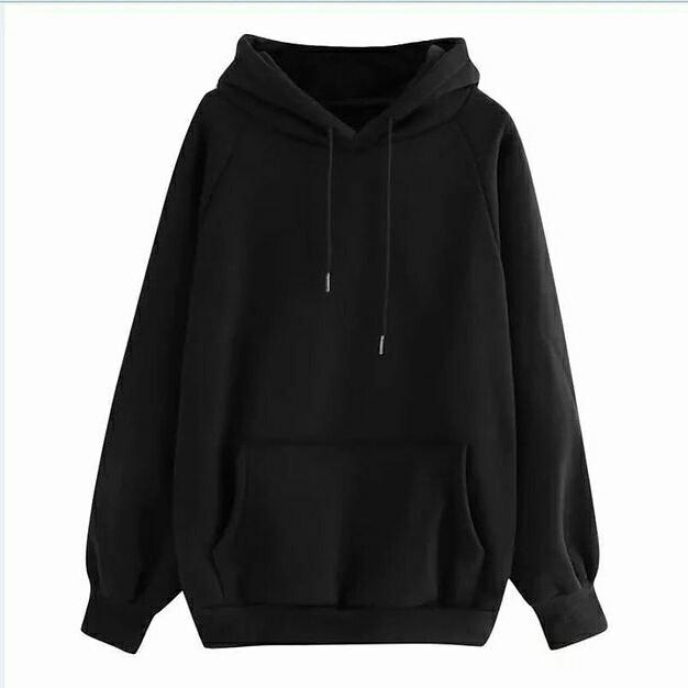 sweater hodie polos pria wanita-hoodie polos Orange, M