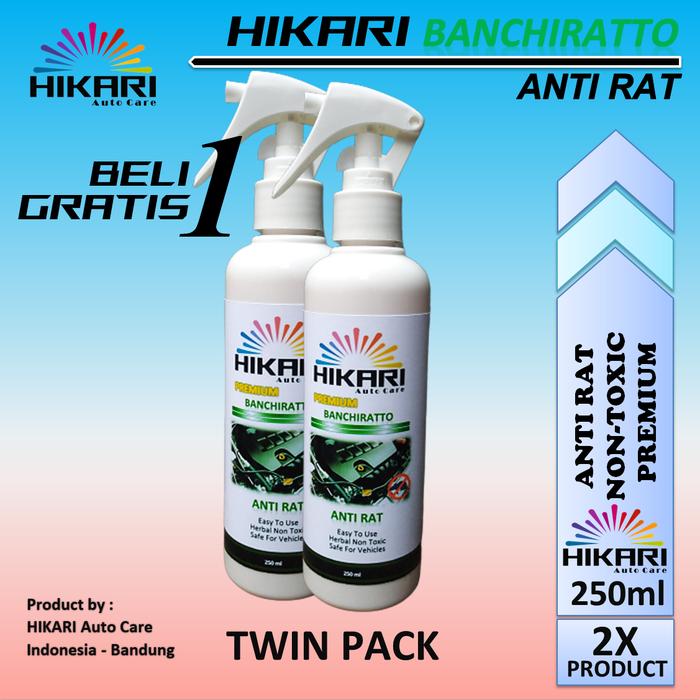 Gambar Promo 2pcs Pengusir Tikus Kap Mesin Mobil Rumah Kantor Paling Ampuh - Twin Pack 250ML dari HIKARI Auto Care Bandung undefined Tokopedia