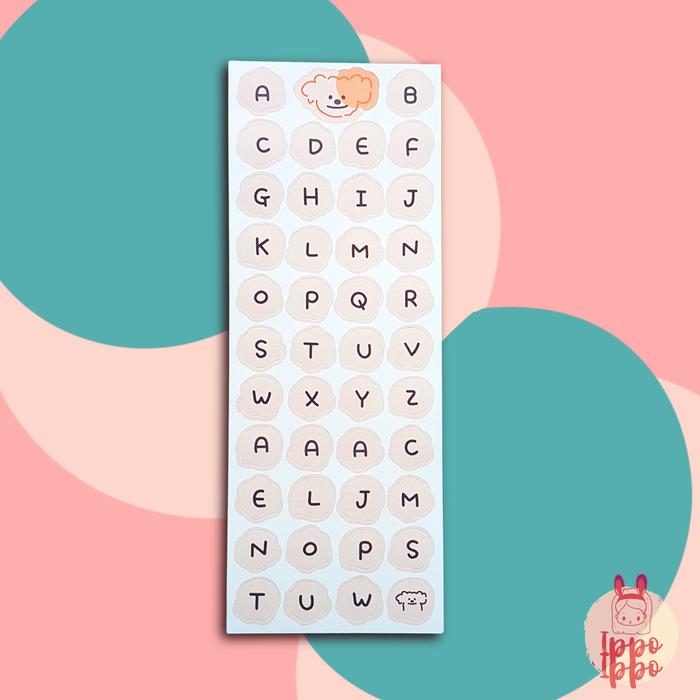 Gambar Uppercase & Lowercase Alphabet Sticker | Stiker Dekorasi Huruf Alfabet - Uppercase 2 dari Ippo2stash undefined Tokopedia