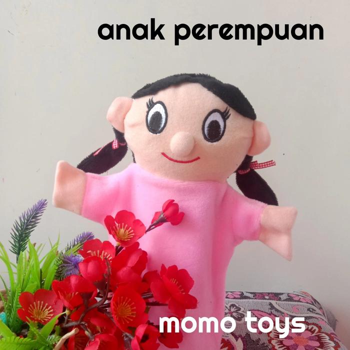 Gambar BONEKA TANGAN KARAKTER MANUSIA ANAK PEREMPUAN dari MOMOTOYS86 undefined Tokopedia