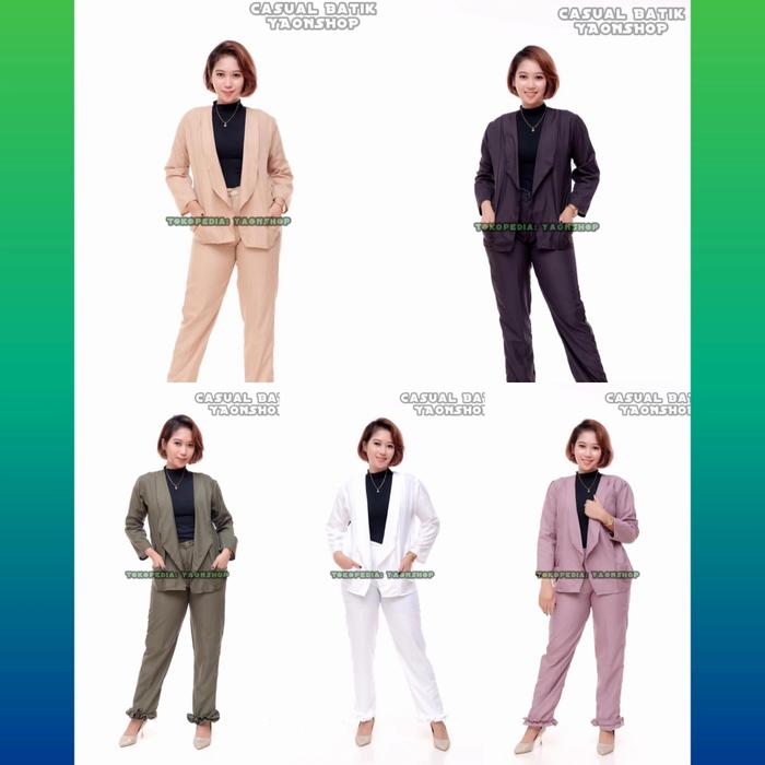 Gambar Loyal Setelan Oneset Wanita Outer Polos One Set Rayon Katun Premium - Oneset Army, M dari Loyal Official undefined Tokopedia