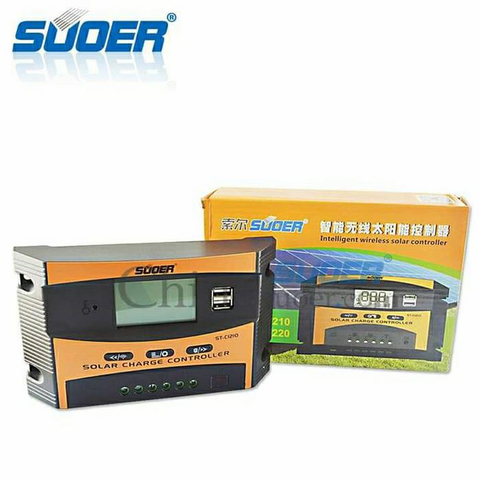 Gambar SUOER Solar Charger Power Controller 12V 24V 10A ST-C1210 PWM dari AlzenaNET undefined Tokopedia