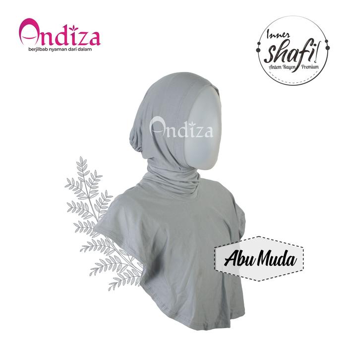 Gambar INNER ANTEM SHAFI - BAHAN RAYON PREMIUM - BELAKANG SLETING-ANDIZA - ABU MUDA dari Andiza.id undefined Tokopedia