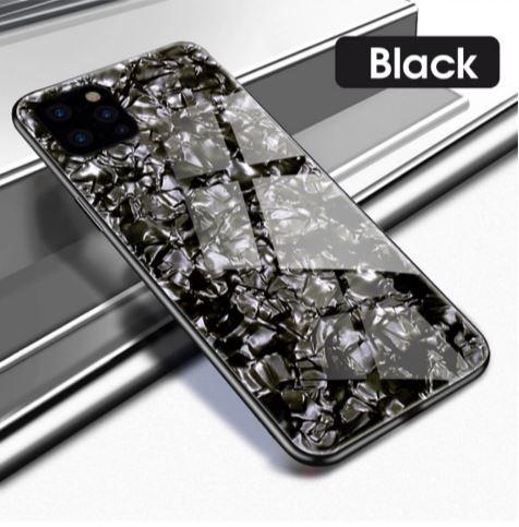 Tempered Glass Case iPhone 11 11 PRO 11 PRO MAX Luxury Marble Case Putih,  iPhone 11