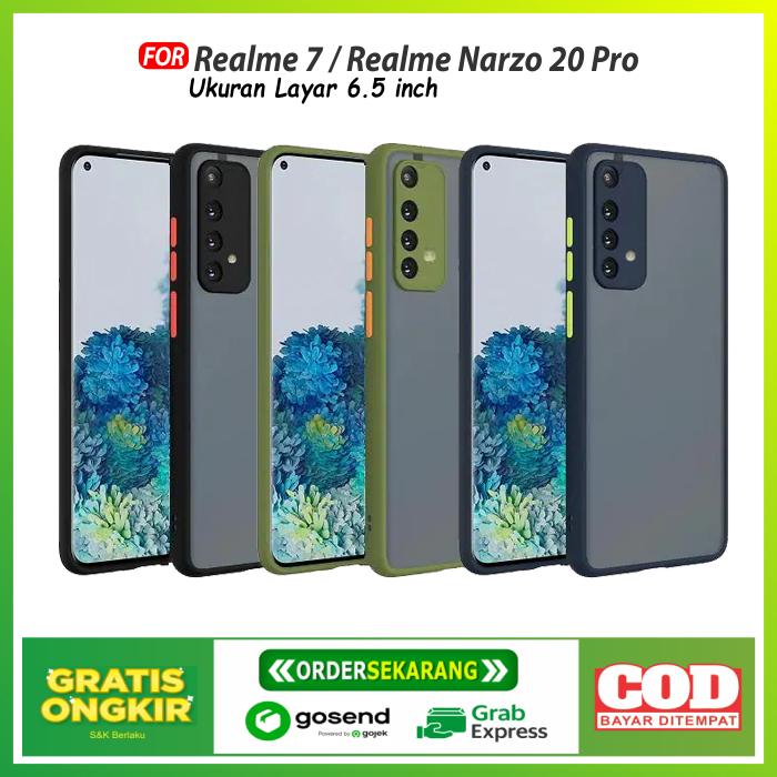Jual Case Realme Narzo 20 Pro Colored Frosted Matte Lens