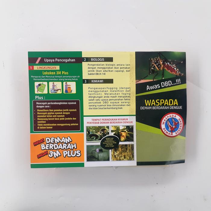 Gambar Leaflet / Brosur DBD Demam Berdarah - Paket Isi 25 dari Sahabat Sejasa undefined Tokopedia