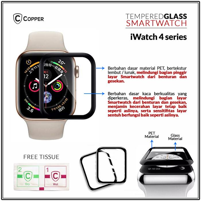 Promo Tempered Glass 40mm 44mm Apple iWatch Series FullGlue