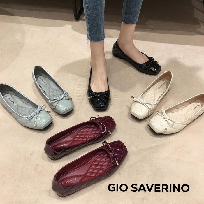 Gambar Flat shoes wanita Gio Saverino Moscow gucci ballerina tipe terbaru - CREAM, 37 dari Gio Saverino Mall undefined Tokopedia