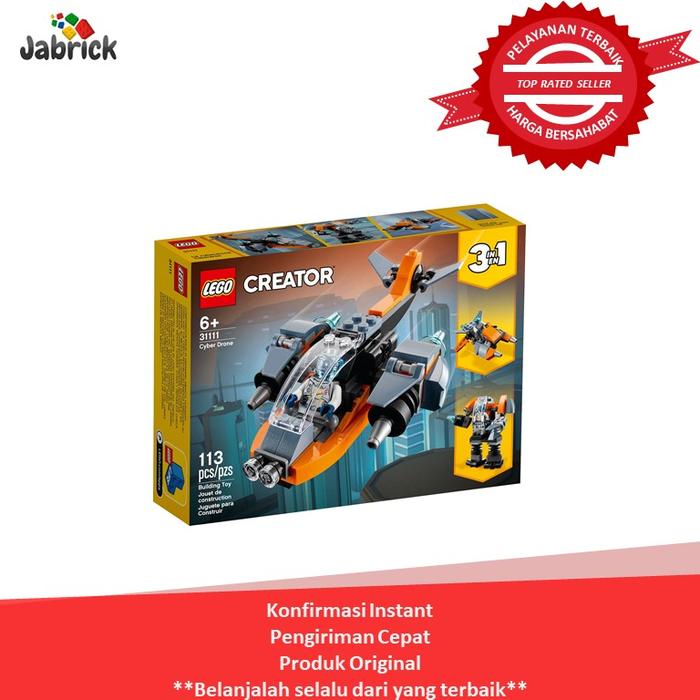 Gambar LEGO 31111 CREATOR Cyber Drone dari Jabrick Rumah LEGO undefined Tokopedia