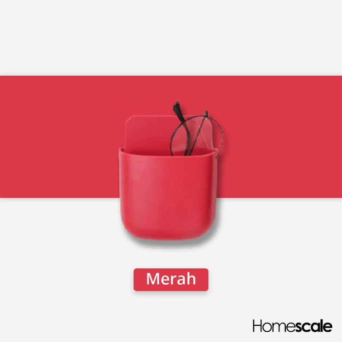 Gambar Rak Handphone Tempel - Merah dari Homescaleid undefined Tokopedia