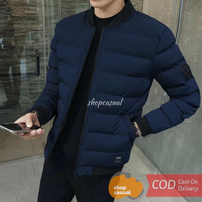 Gambar Jaket Winter Musim Dingin Pria Tebal 6 Warna - Merah, L dari Shopcasual undefined 3 Tokopedia