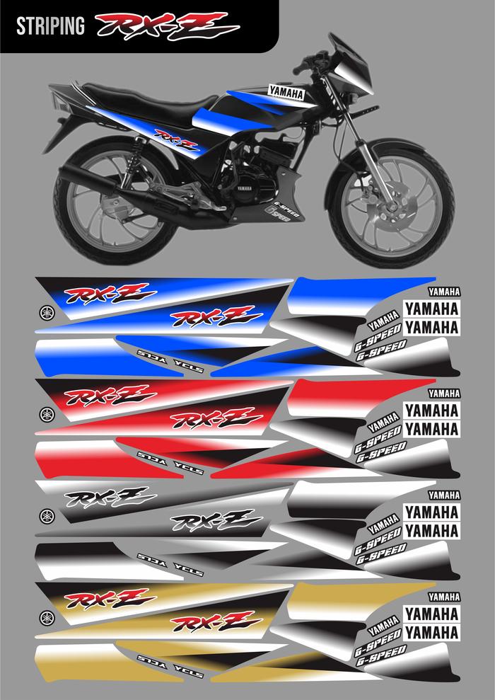 Gambar STRIPING LIS VARIASI YAMAHA RX-Z MALAYSIA - Abu-abu dari StickerPrinting undefined Tokopedia
