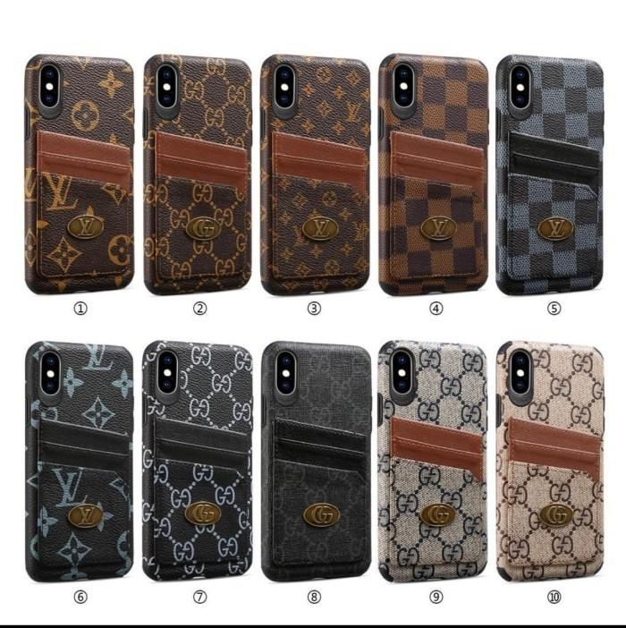 Jual Case Leather Card Branded Samsung J5 Prime, J7 Plus, Iphone