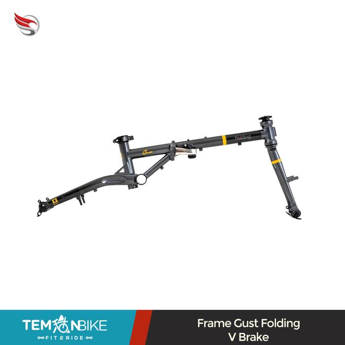 Gambar Frame Sepeda Lipat Folding Bike Gust Folding - Hitam dari TemanBike Official undefined Tokopedia