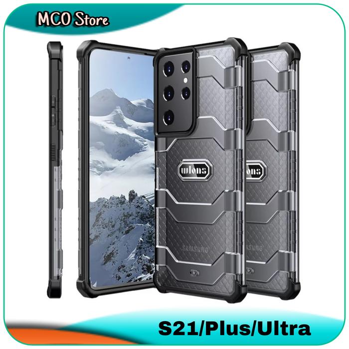 Casing Samsung Galaxy S21 Plus S21 Ultra Wlons Military Soft Hard Case  S21 Ultra