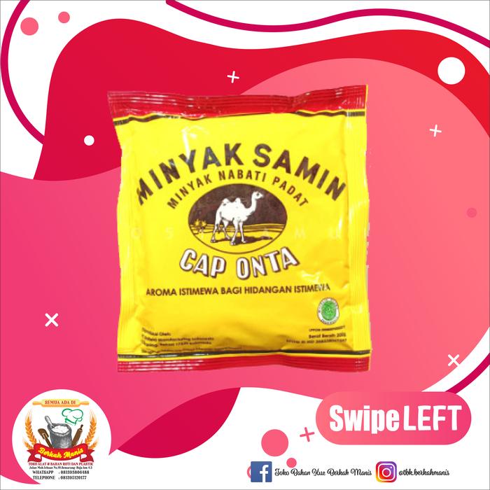 Gambar Margarin MINYAK SAMIN ONTA Minyak MARTABAK - 200 gram dari TBK Plastik BERKAH MANIS undefined Tokopedia