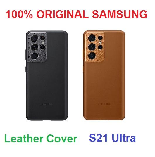 SAMSUNG Leather Cover Galaxy S21 Ultra 5G Original 100% Hitam