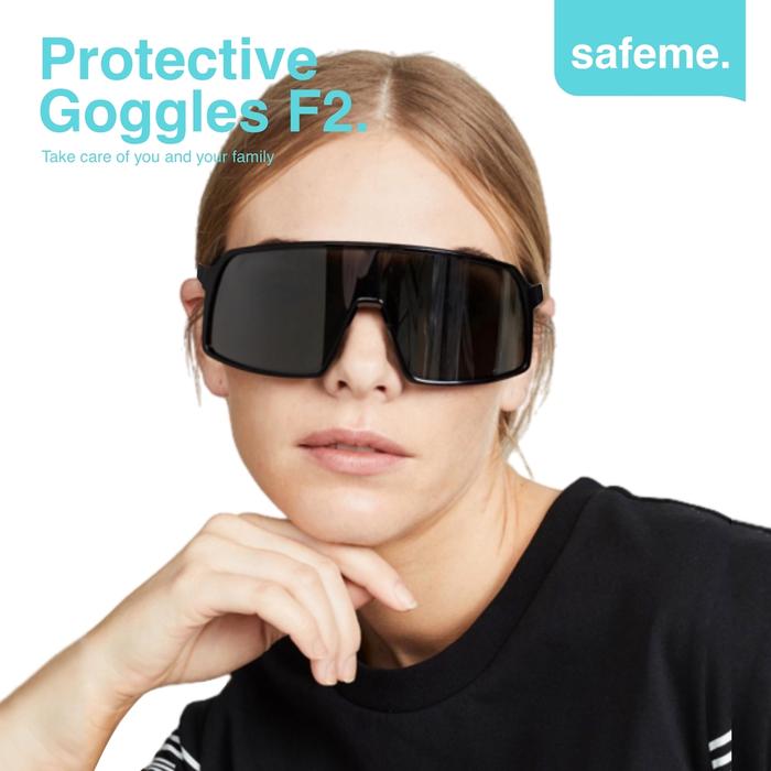 Gambar Kacamata Hitam Sepeda Polarized Fashion Pria Wanita Safety Goggles F2 - Black Grey dari Safeme undefined Tokopedia