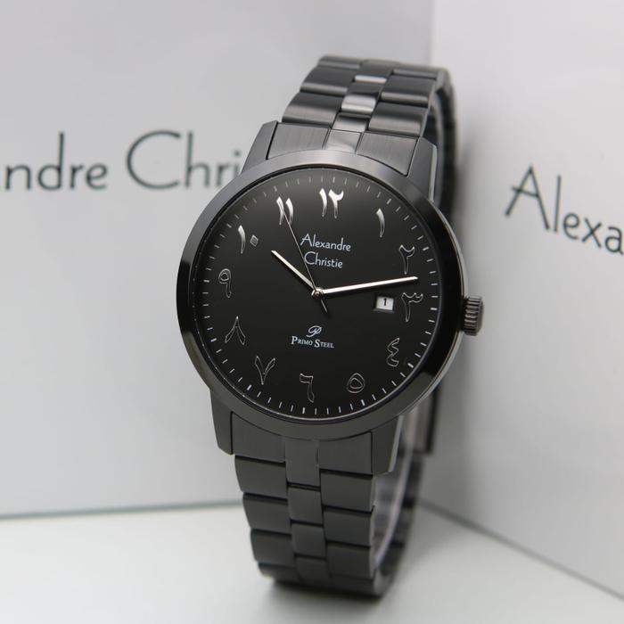 Gambar [ ORIGINAL ] Jam Tangan Pria / Cowok Alexandre Christie 1024 RANTAI - HITAM SILVER dari TOKOJAMKU_NEW undefined Tokopedia