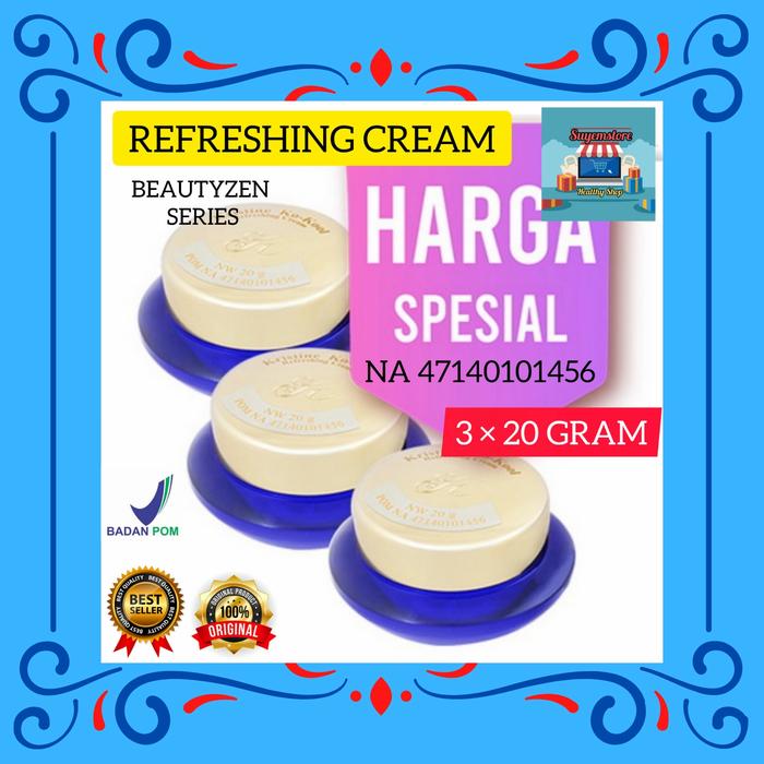 Gambar KRIM PELEMBAB WAJAH REFRESHING CREAM KRISTIN KO-KOOL (3×20 GRAM) dari suyemstore undefined Tokopedia