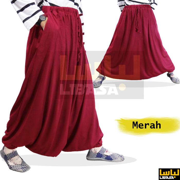 Gambar Sirwal Akhwat / Rok Sirwal / Rok Celana - bahan Kaos PE Adem Tebal - Marun, L dari azkadina.syarif undefined Tokopedia