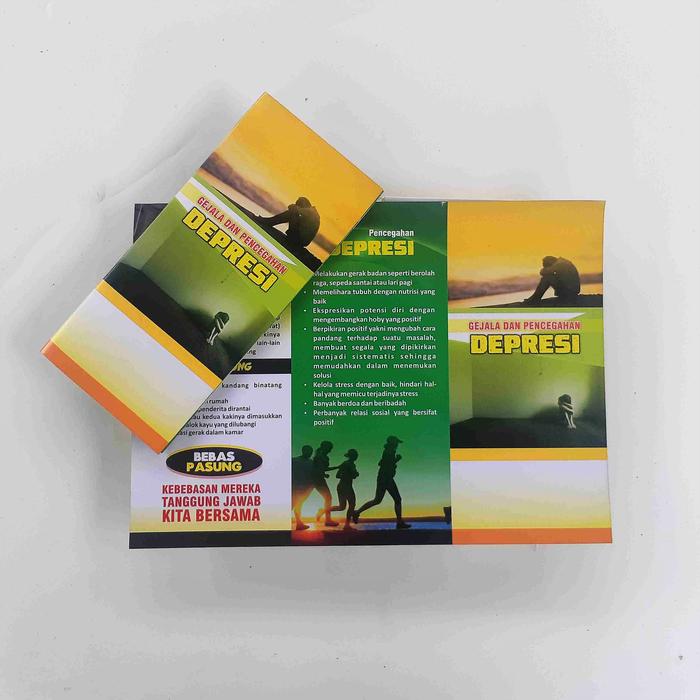 Gambar Leaflet / Brosur Depresi - Paket Isi 25 dari Sahabat Sejasa undefined Tokopedia