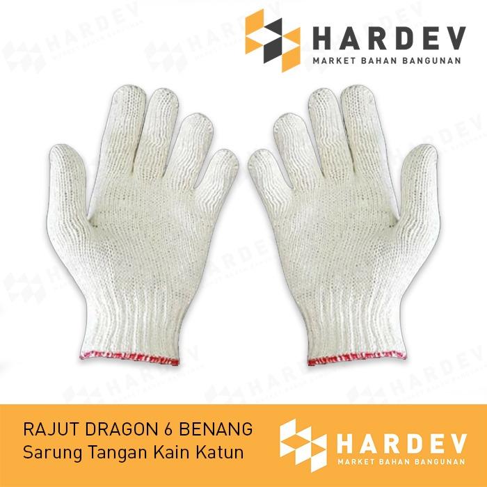 Gambar Sarung Tangan Kain Katun / Rajut Dragon 6 Benang Per pasang dari Hardev Market ID undefined Tokopedia