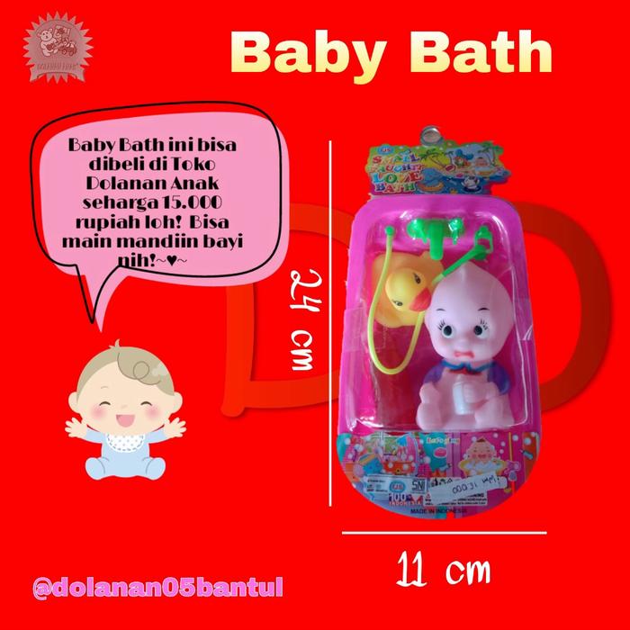 Gambar mainan bak mandi bayi bathtub baby - Merah Muda dari Toko Dolanan Anak undefined Tokopedia