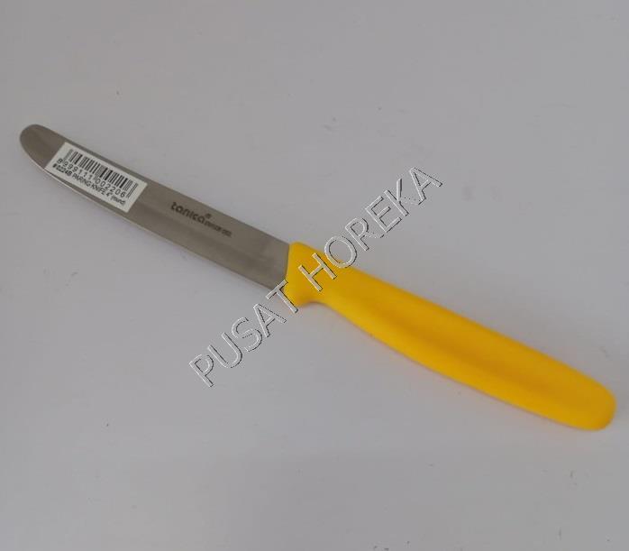 Gambar Tanica Pisau Dapur / Utility Paring Knife Bulat 4 Inchi Kuning 0224B - LANCIP dari PUSAT HOREKA undefined Tokopedia