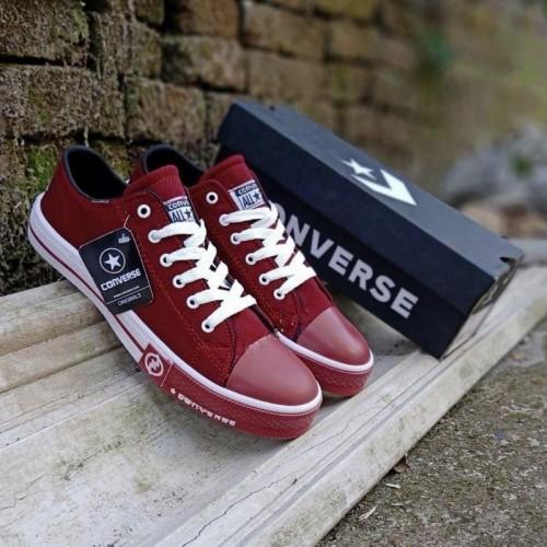 Gambar Jual Sepatu Converse All Star REAL PIC High Quality Harga Grosir Petir - Merah, 39 dari Fadaba Shop undefined Tokopedia
